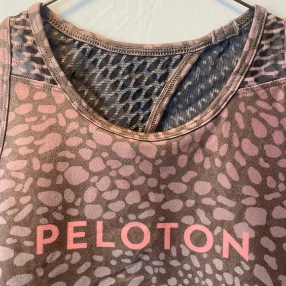 Peloton X WITH Collab Womens Medium Riverstone High Neck Size Medium Sports Bra - Picture 2 of 15